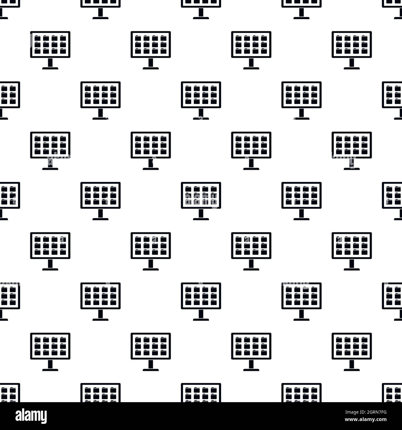 Storing files in computer pattern, simple style Stock Vector