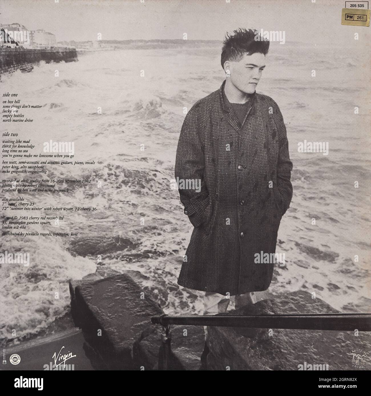 Ben Watt - North marine drive - Vintage Vinyl Record Cover Stock