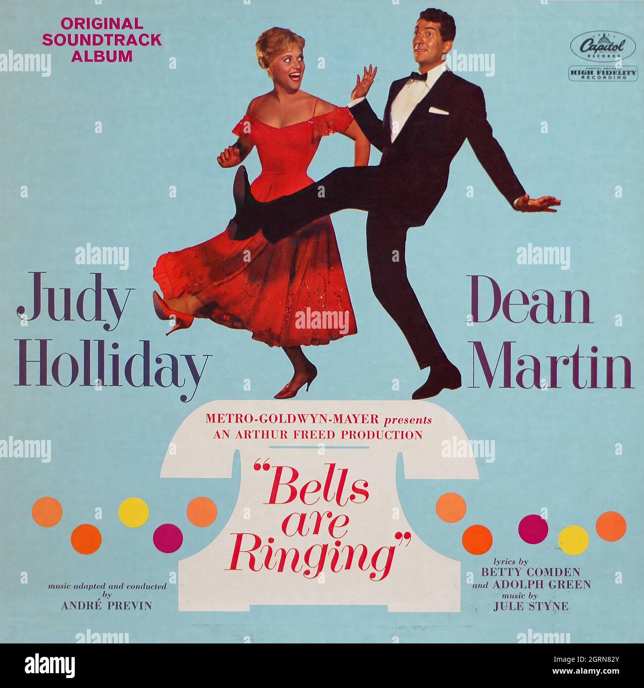 Bells Are Ringing  - Movie Soundtrack 1960  - Vintage Vinyl 33 rpm record Stock Photo