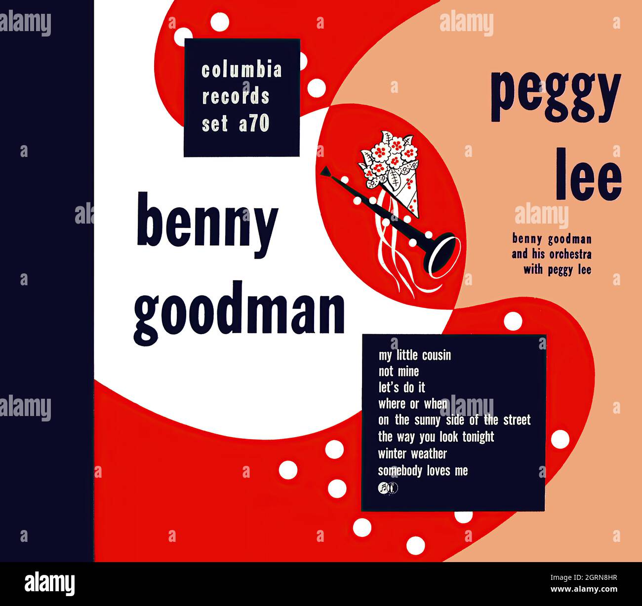 Benny Goodman & Peggy Lee -  Album 1950s - Vintage vinyl 78 rpm record Stock Photo