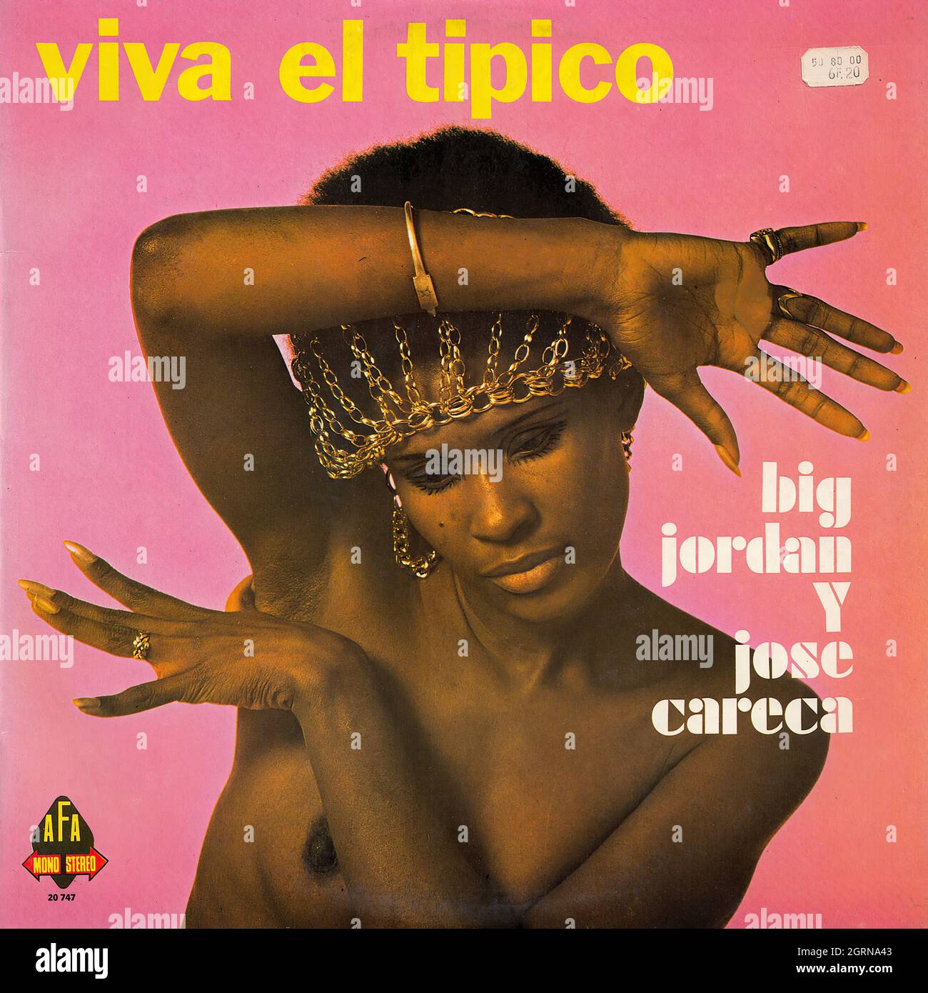 Big Jordan y Jose Careca - Viva el tipico - Vintage Vinyl Record Cover Stock Photo