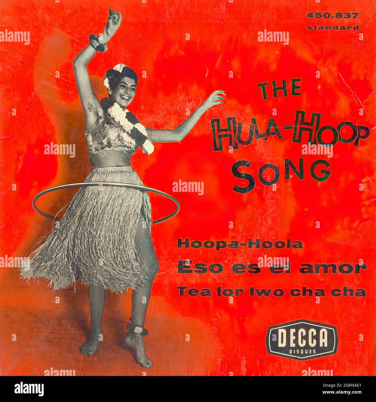 Bill Humber & his - Hula-Kings - , Nico Gomez, Terry Lester & Tito Portillo  - Hula-Hoop song - Vintage Vinyl Record Cover Stock Photo - Alamy