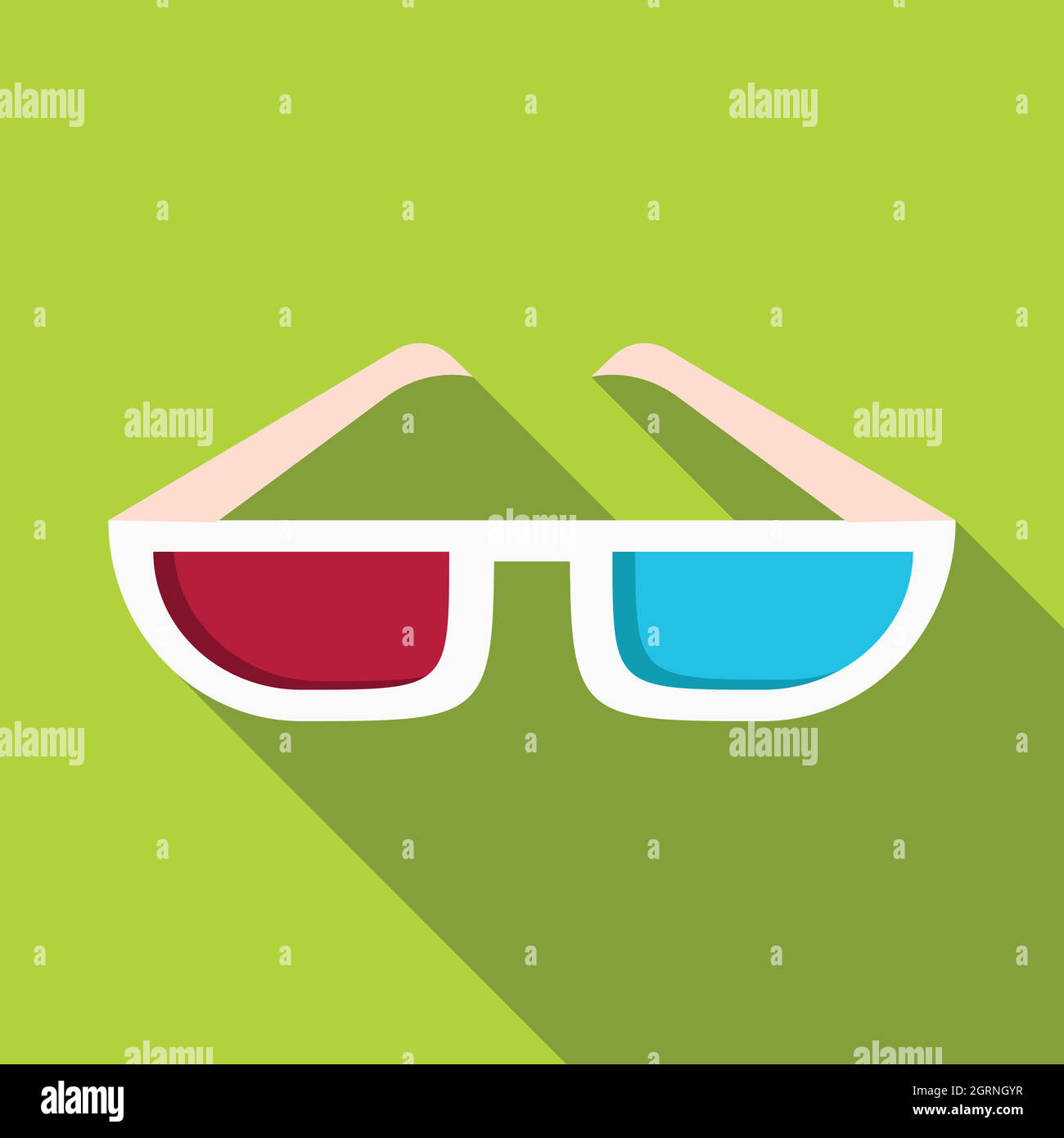 Glasses icon, flat style Stock Vector Image & Art - Alamy