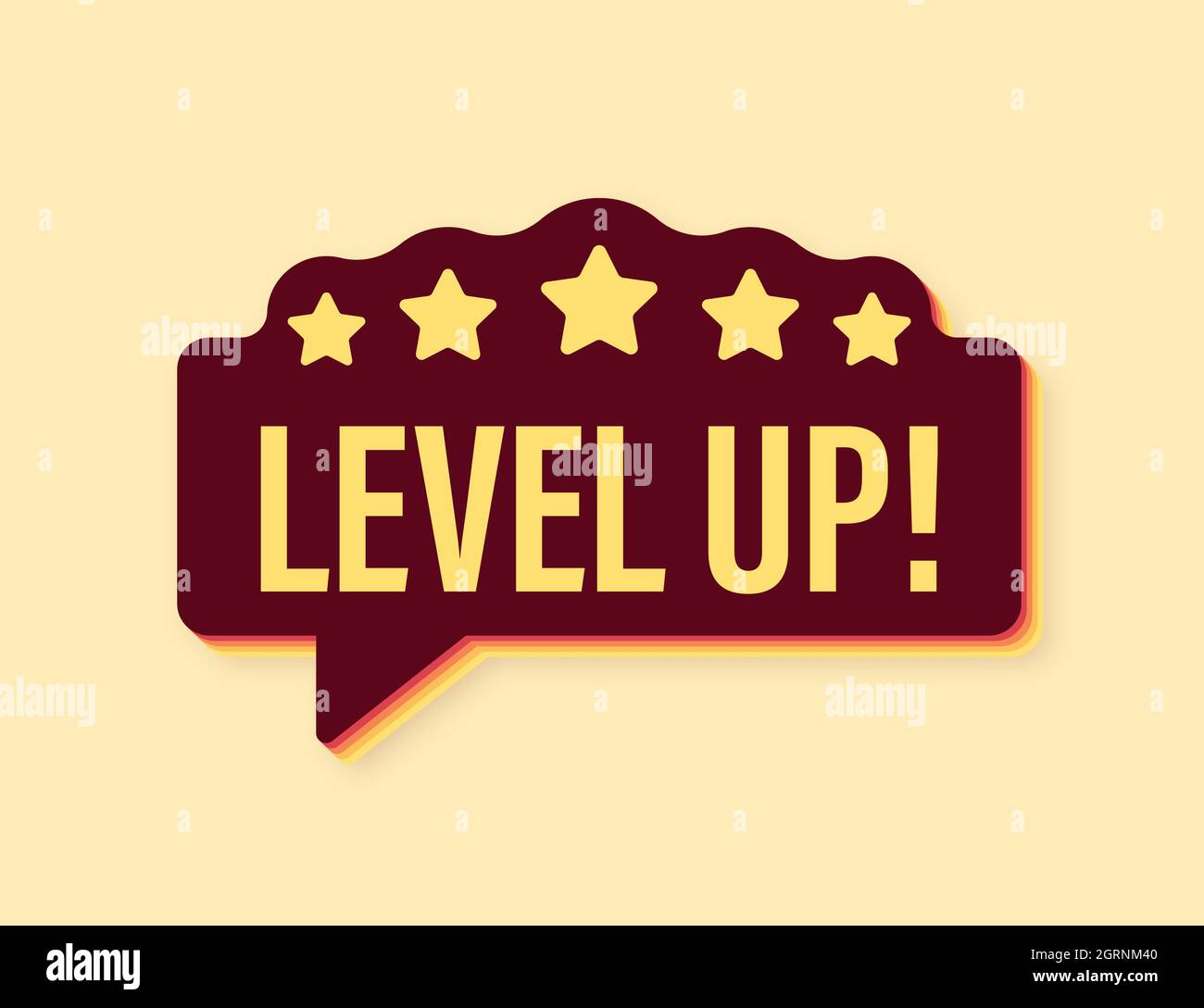 Game icon bonus. level up retro icon, new level logo. Vector ...