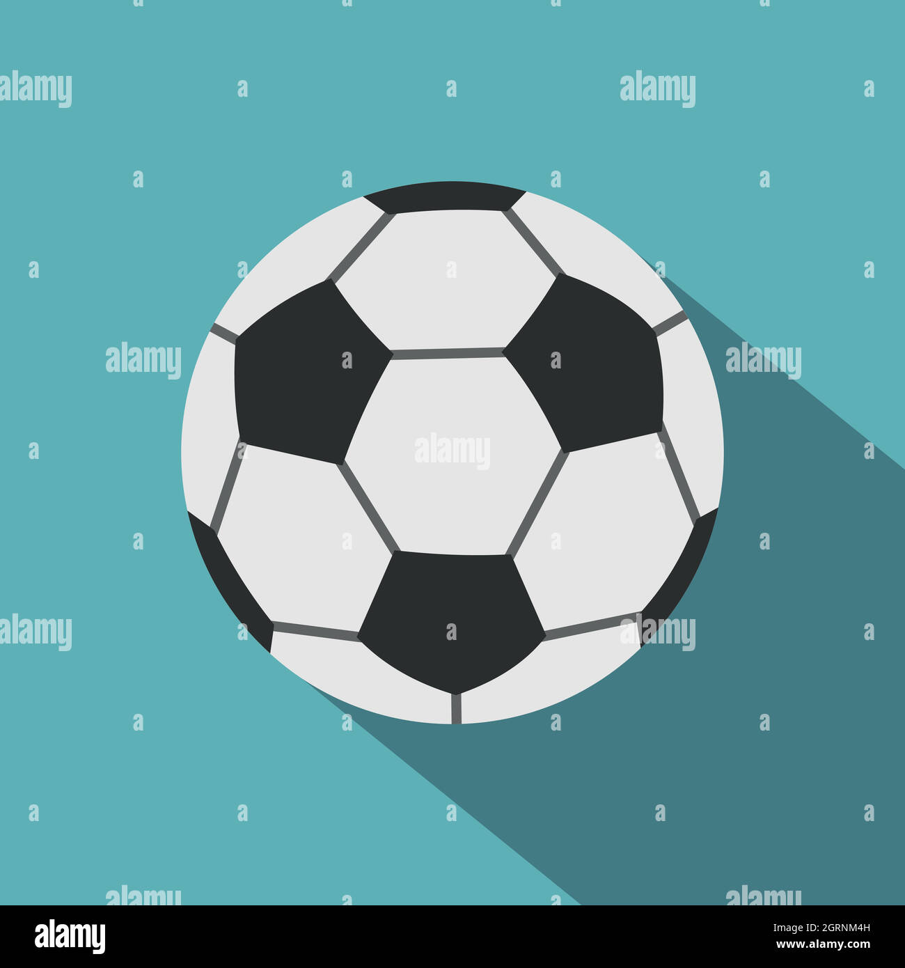Soccer ball icon, flat style Stock Vector Image & Art - Alamy
