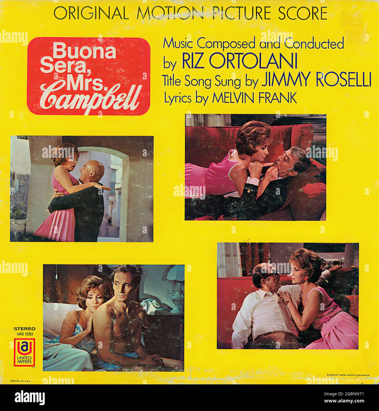 Buona Sera, Mrs. Campbell - Vintage Soundtrack Vinyl Album Stock Photo