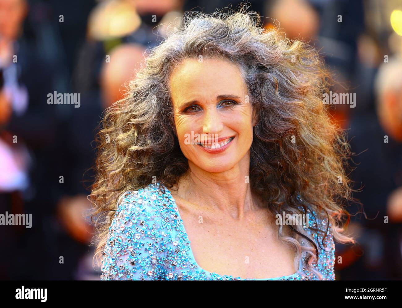 Cannes, Frankreich. 06th July, 2021. Cannes, France - July 06, 2021: Cannes Film Festival with Actress Andie MacDowell. McDowell, Mac, Dowell. Festival de Cannes, Mandoga Media Germany Credit: dpa/Alamy Live News Stock Photo