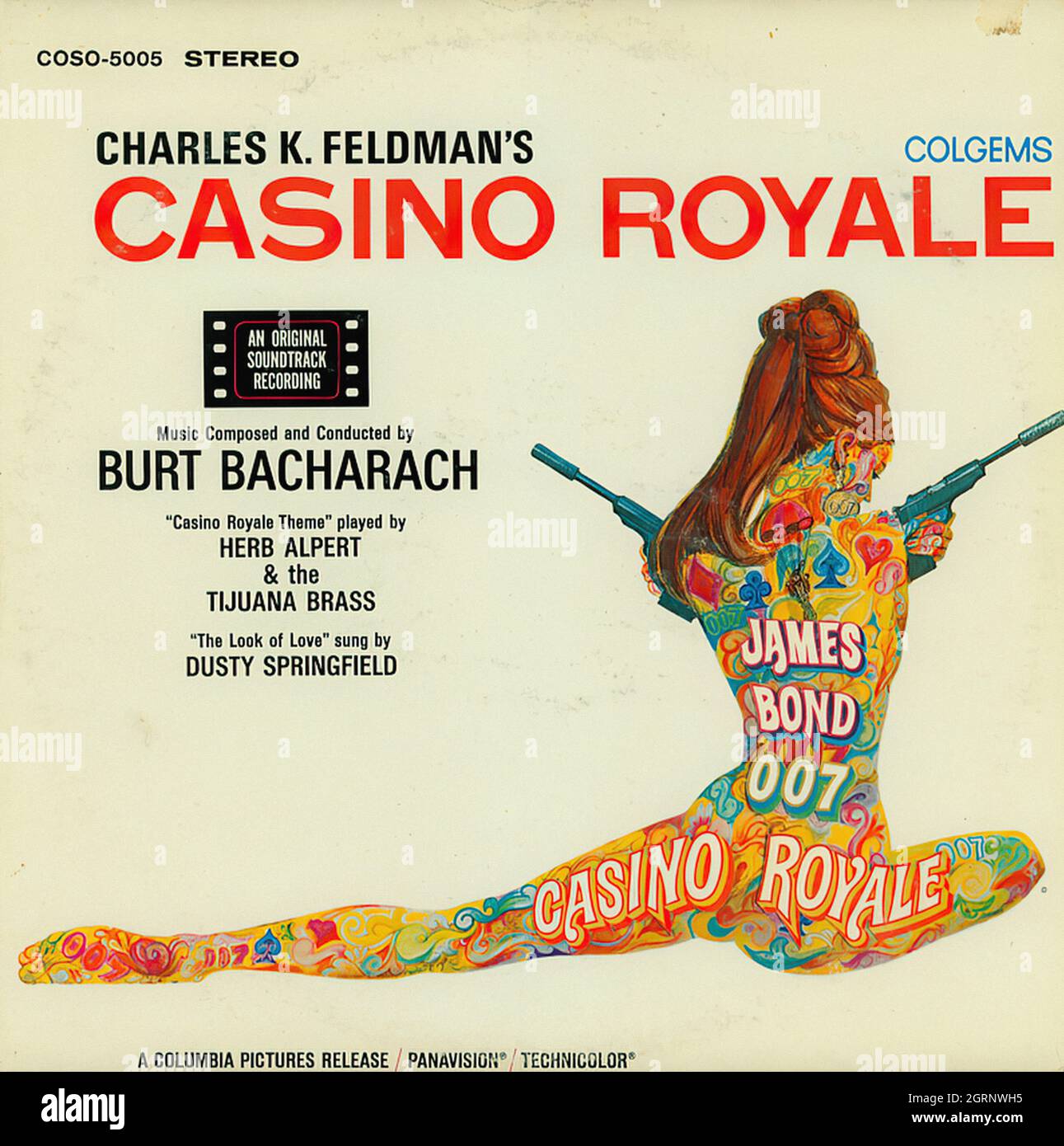 Casino Royale - Vintage Soundtrack Vinyl Album Stock Photo