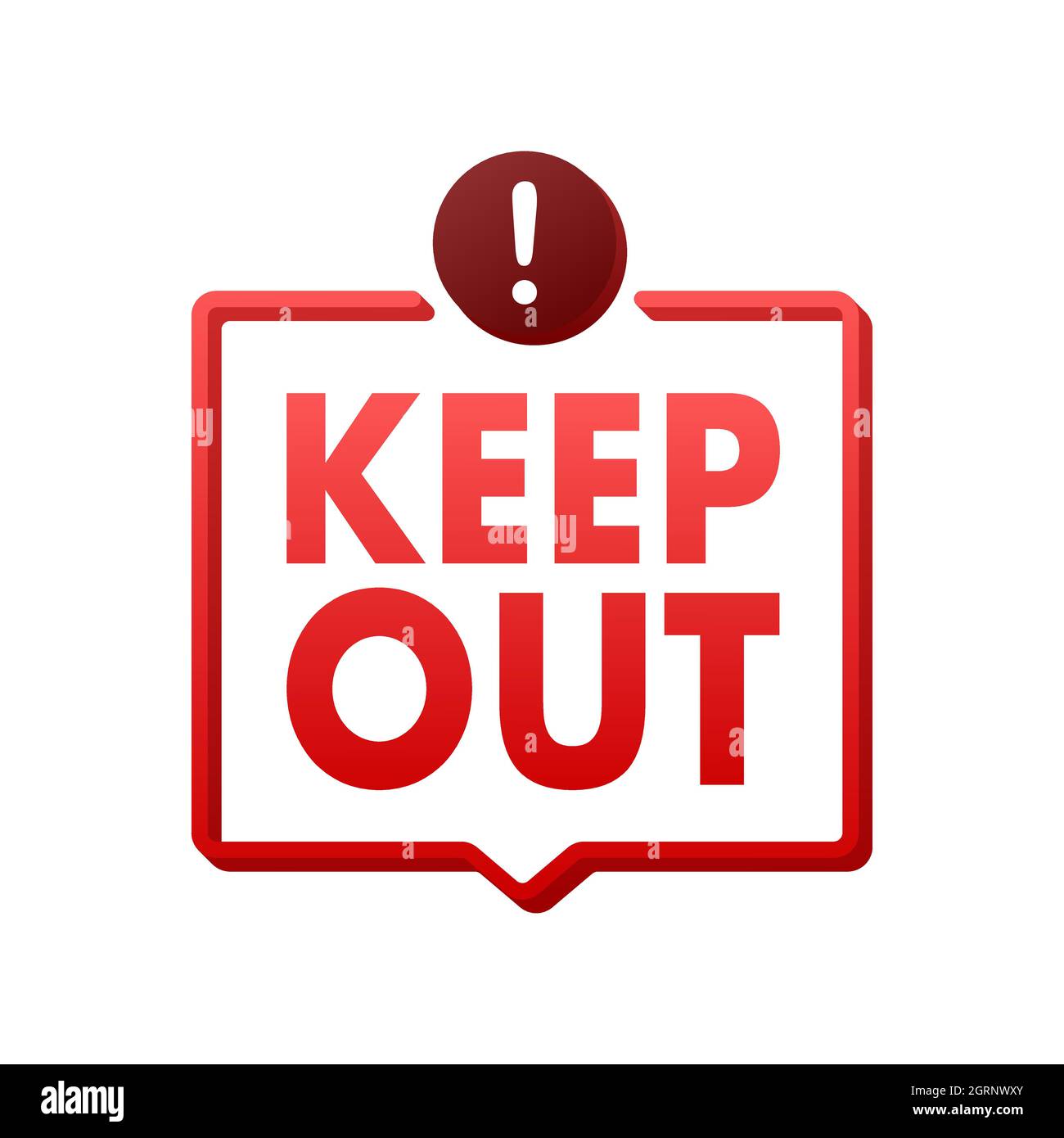 Keep out danger, great design for any purposes. Restriction icon. Security label. Vector stock