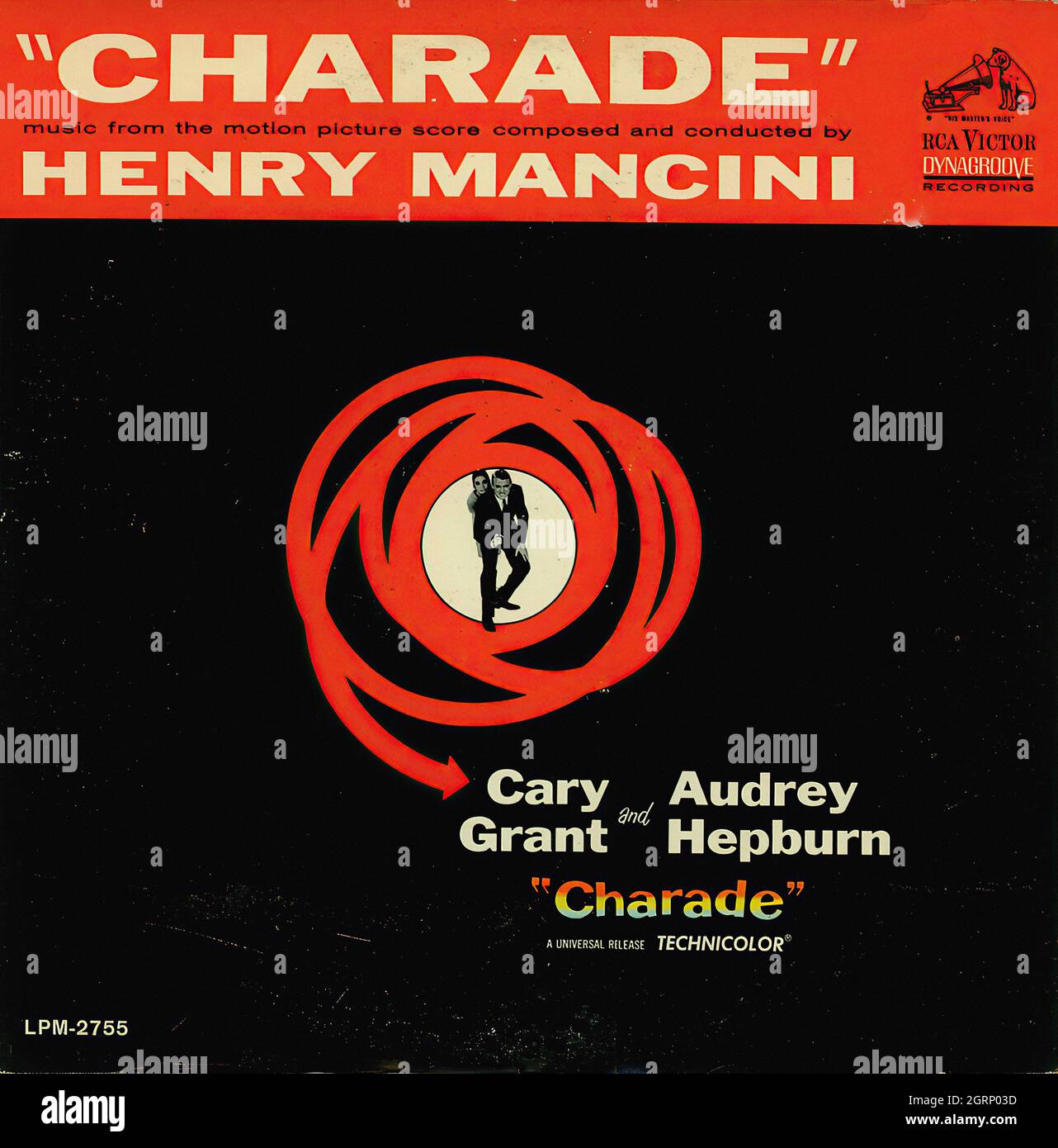 Henry Mancini - Charade - Vintage Soundtrack Vinyl Album Stock Photo