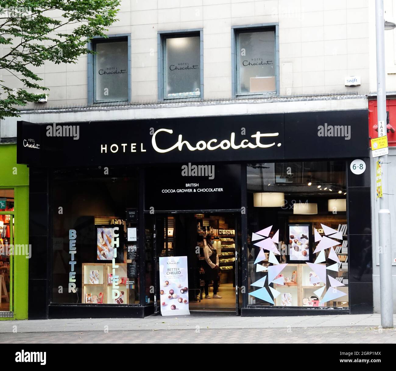 NOTTINGHAM, UNITED KINGDOM Jul 29, 2021 The Hotel Chocolat store in