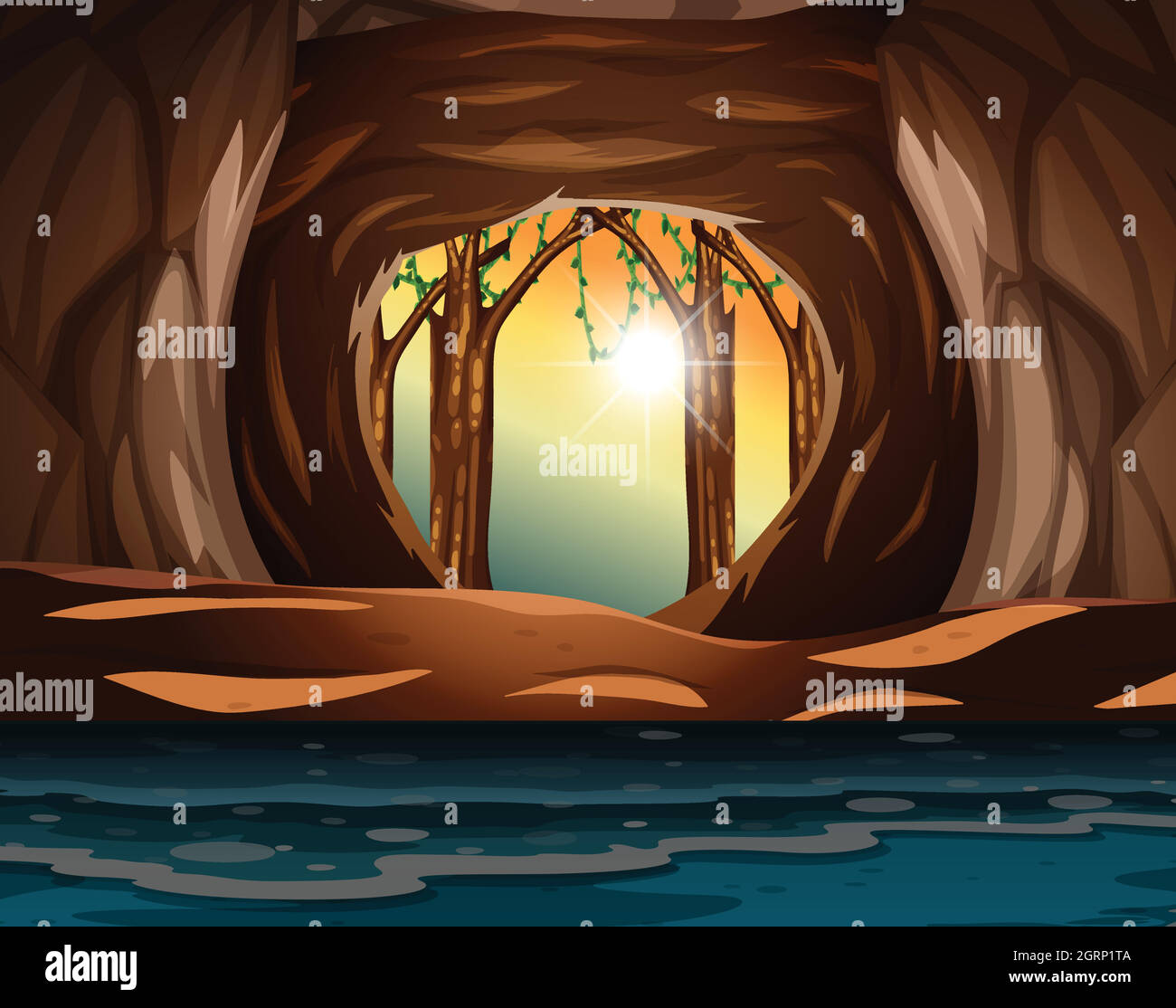 Cave entrance drawing hires stock photography and images Alamy