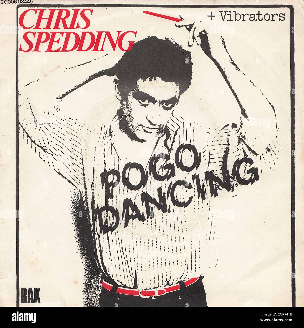 Chris Spedding + Vibrators Pogo dancing The pose 45rpm Vintage