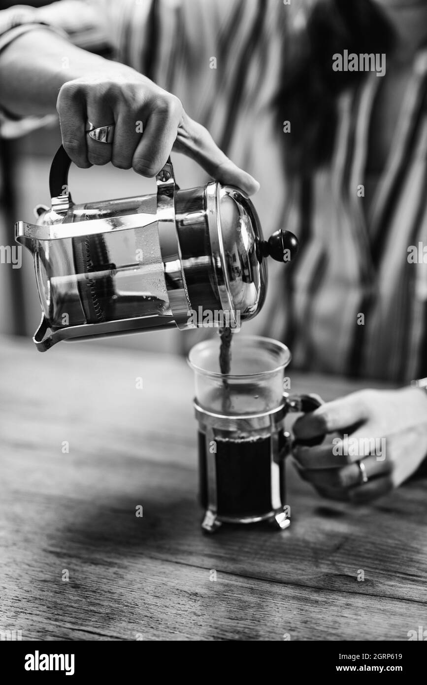 French Cafe Black And White High Resolution Stock Photography and