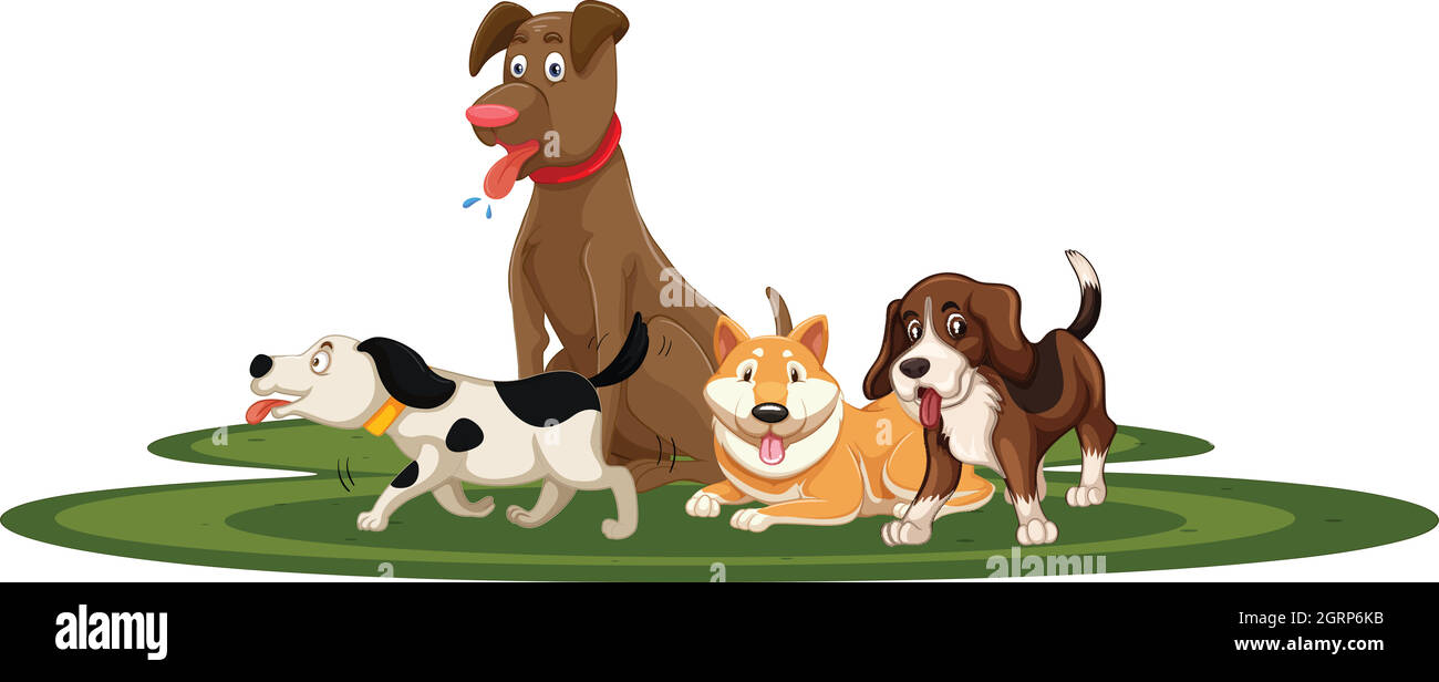 Silhouette of a dog Stock Vector Images - Alamy