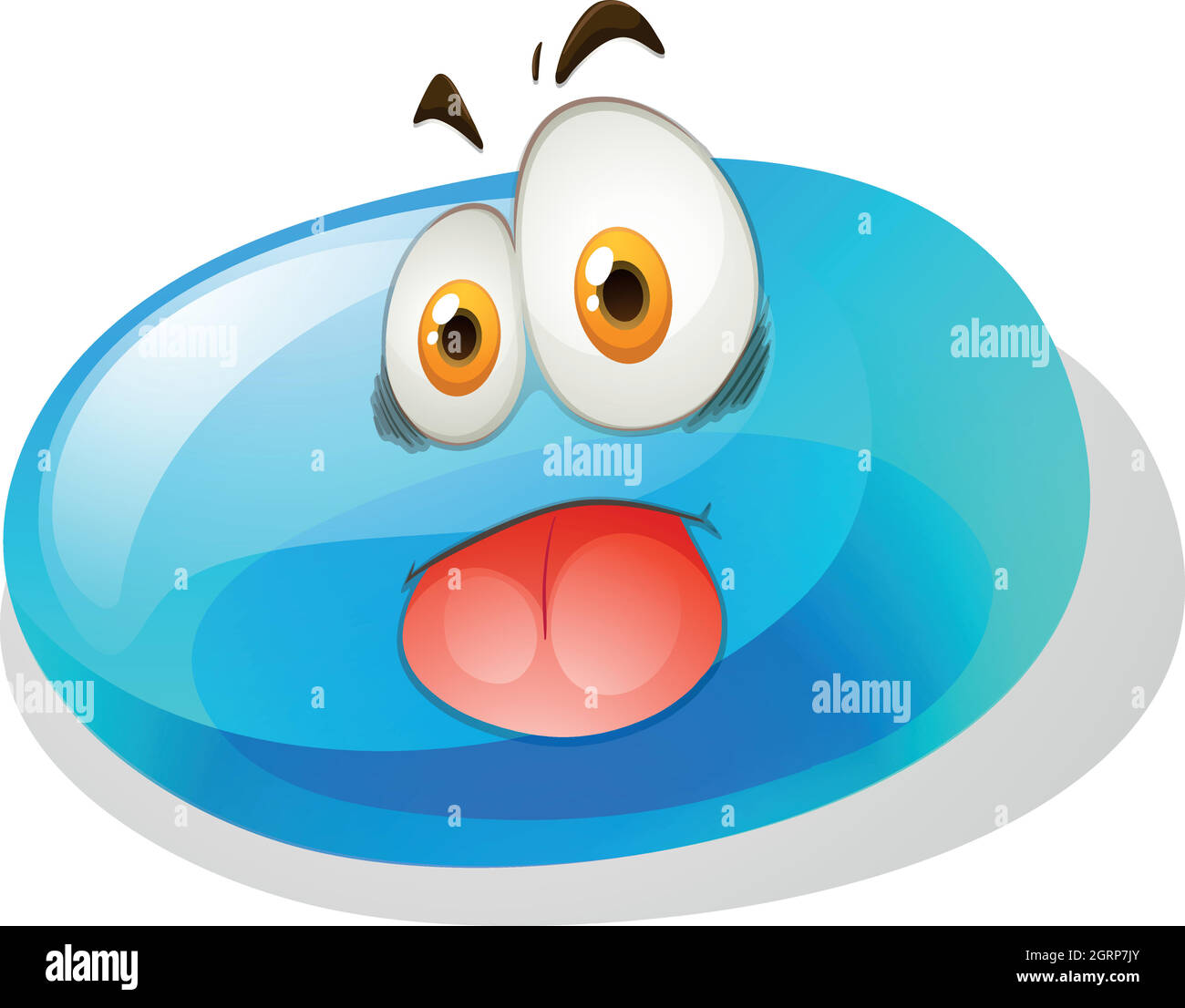 Silly face on jelly bean Stock Vector Image & Art Alamy