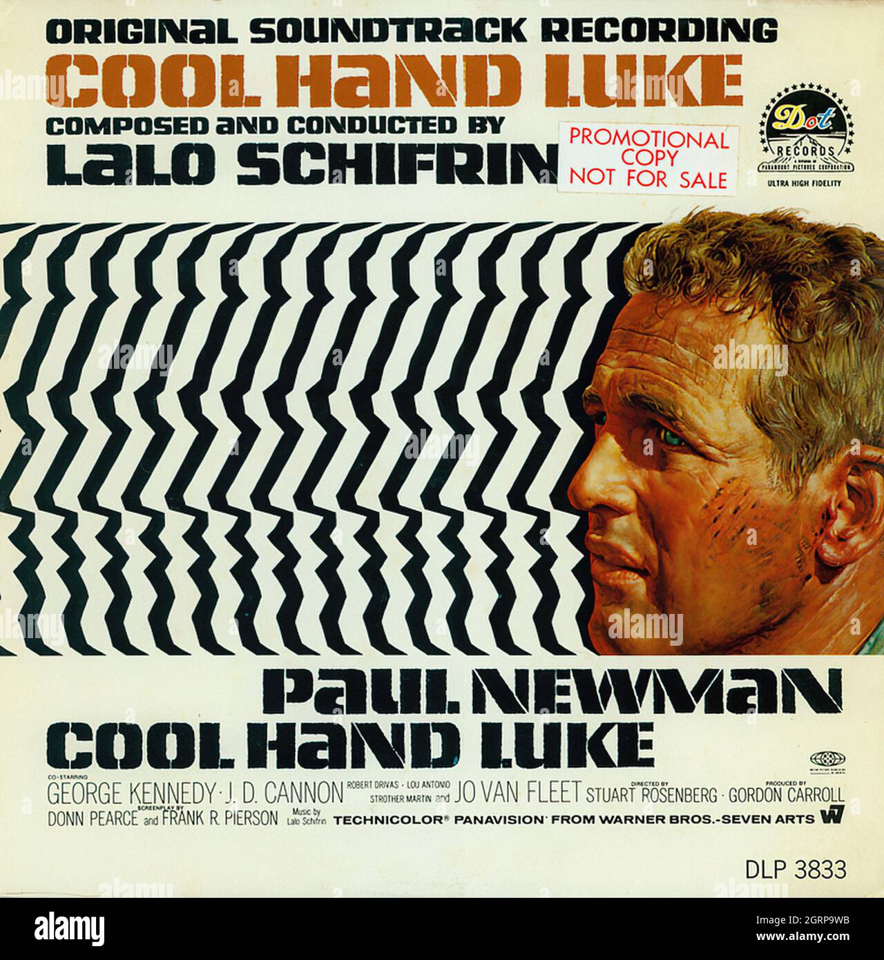 Cool Hand Luke - Vintage Soundtrack Vinyl Album Stock Photo