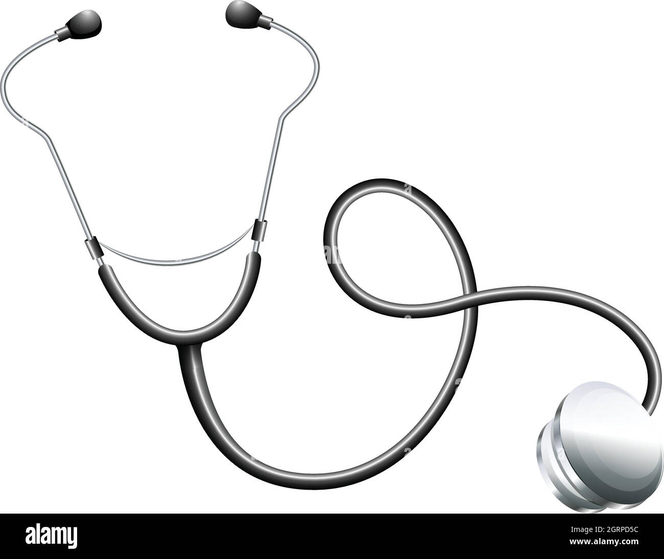Human heart with stethoscope Stock Vector Images - Alamy