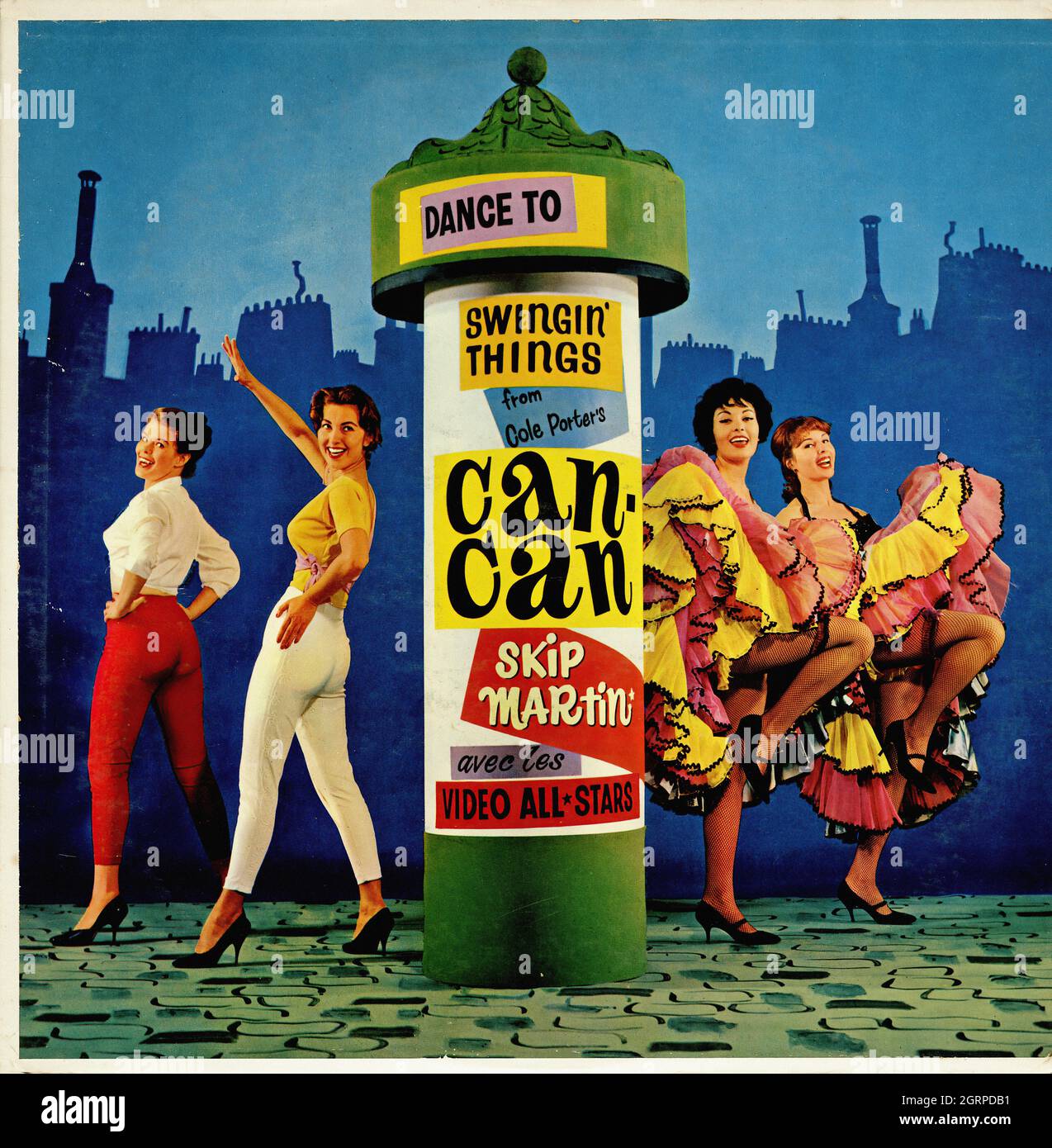 Dance To Swingin' Things From Cole Porter's Can-Can -  Vintage Soundtrack Vinyl Album Stock Photo
