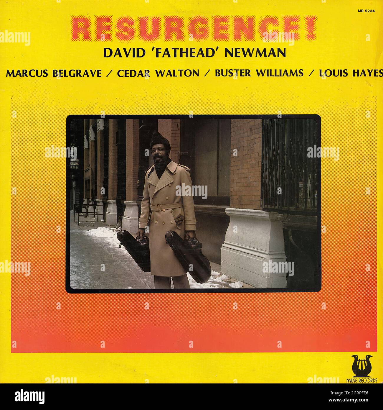 David 'Fathead' Newman - Resurgence! - Vintage Vinyl Record Cover Stock Photo
