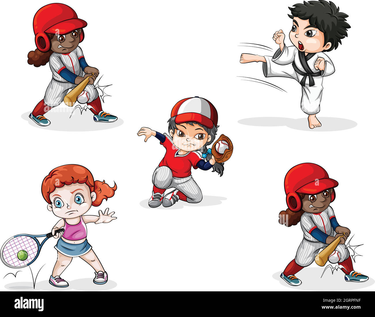 different-sports-activities-stock-vector-image-art-alamy