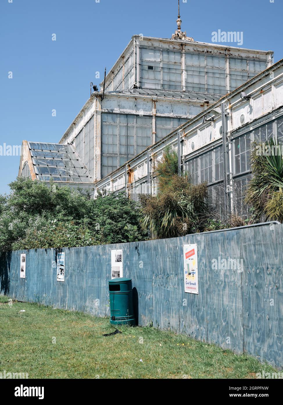 The disused Great Yarmouth Winter Gardens a grade II* listed Victorian