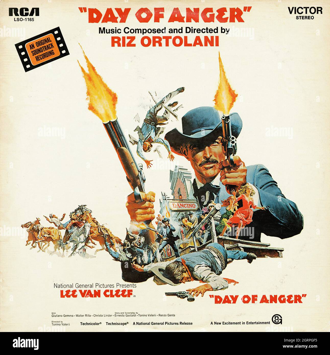 Riz Ortolani - Day Of Anger -  Vintage Soundtrack Vinyl Album Stock Photo