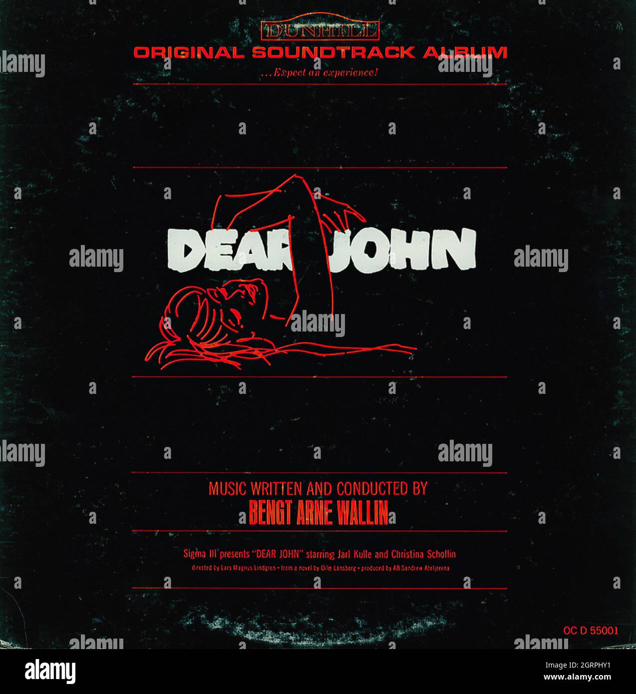 Dear John - Vintage Soundtrack Vinyl Album Stock Photo
