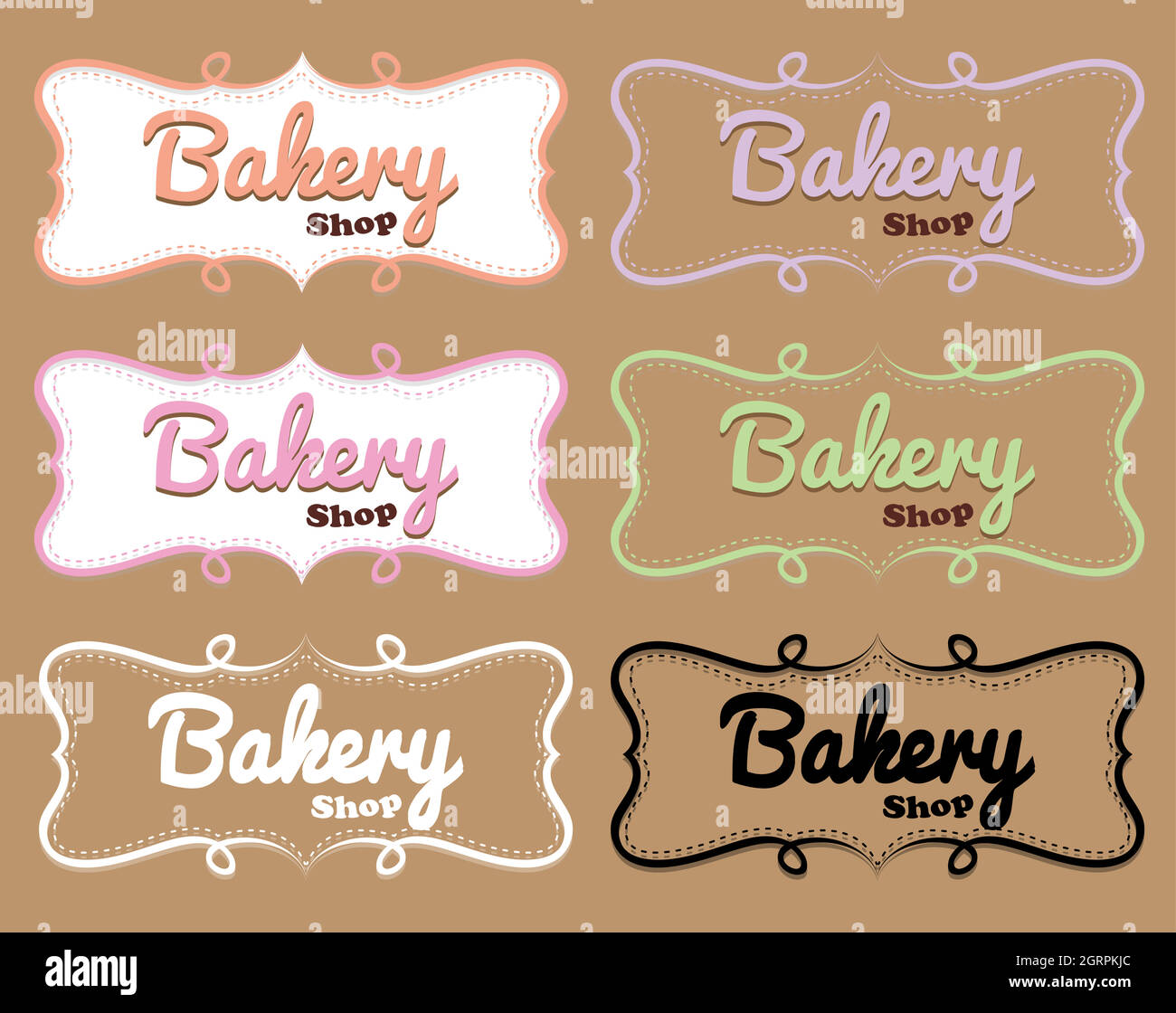 Bakery shop label in different designs Stock Vector Image & Art Alamy