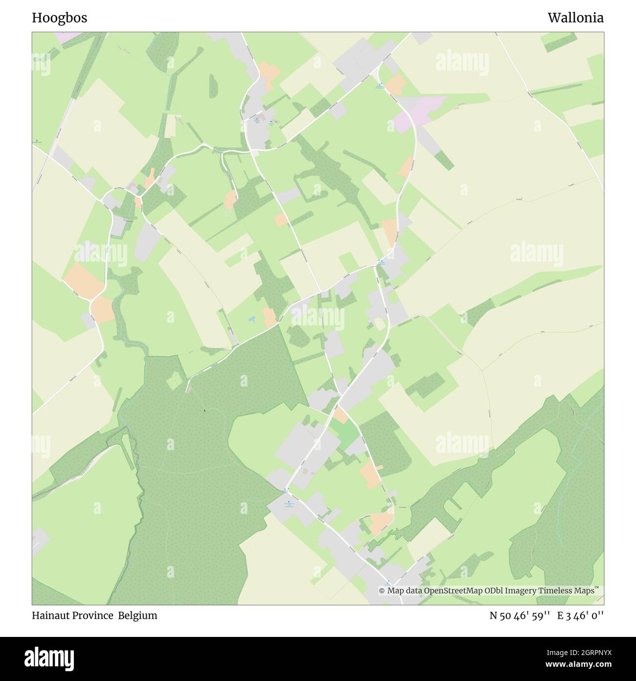 Hoogbos Hainaut Province Belgium Wallonia N 50 46 59 E 3 46 0 Map Timeless Map Published In 21 Travelers Explorers And Adventurers Like Florence Nightingale David Livingstone Ernest Shackleton Lewis And