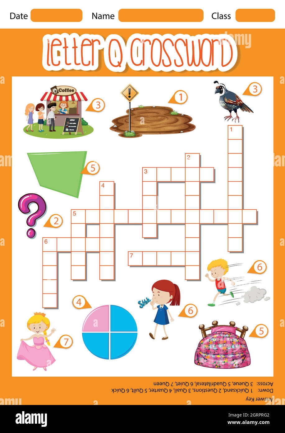 Letter Q crossword template Stock Vector Image & Art Alamy