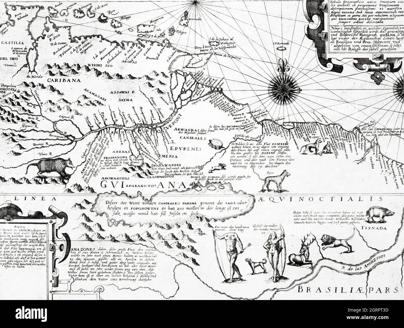 Map of americas 16th century hi-res stock photography and images - Alamy