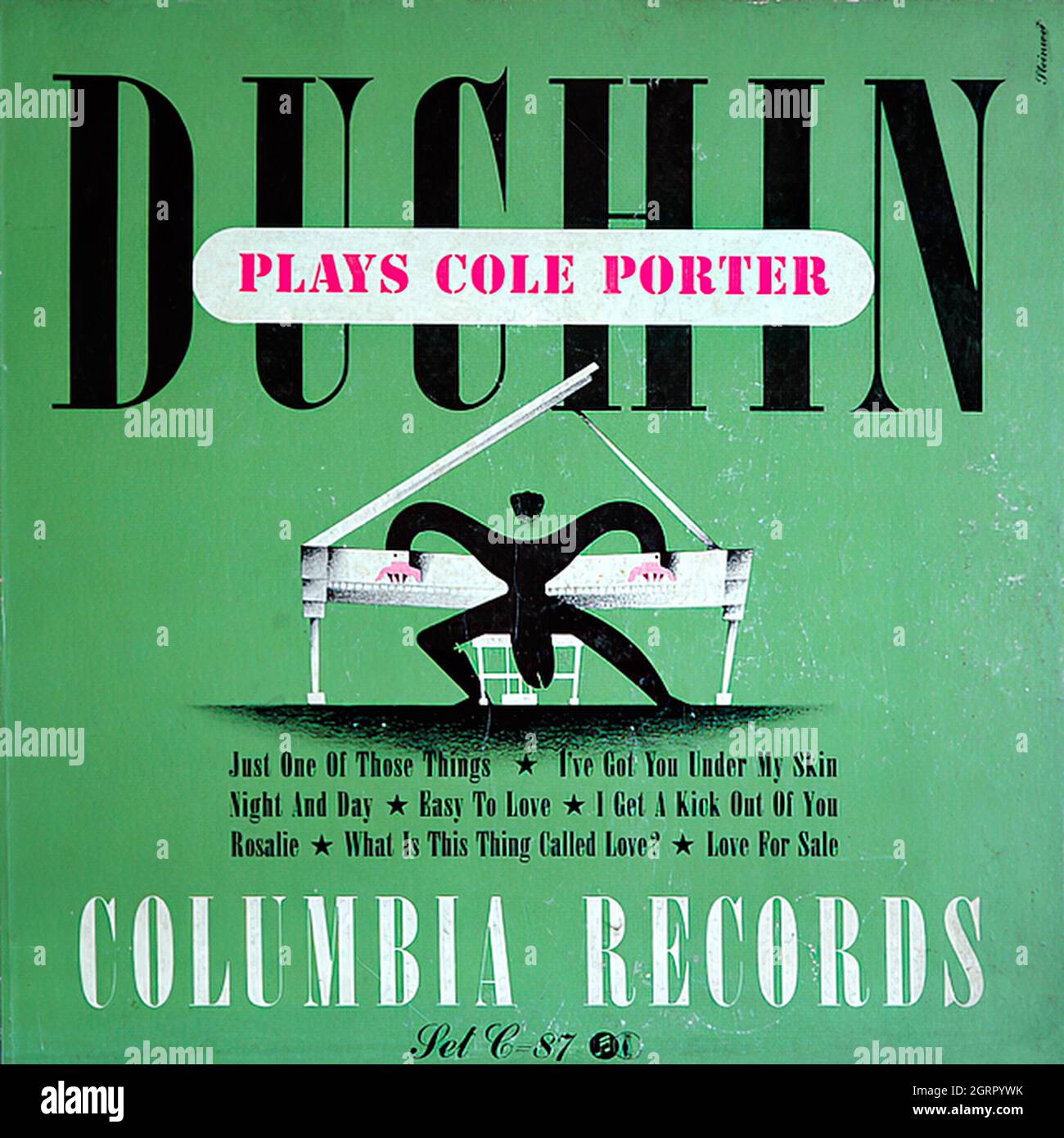 Eddie Duchin -  Plays Cole Porter  1940s  - Vintage vinyl 78 rpm record Stock Photo