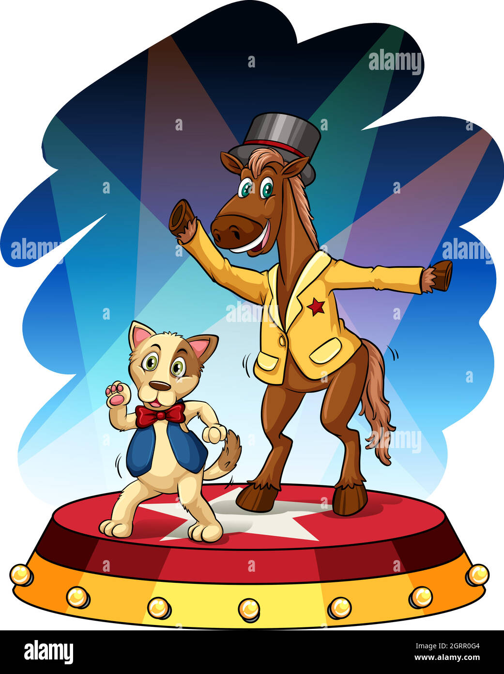 Funny animal performers Stock Vector Image & Art - Alamy