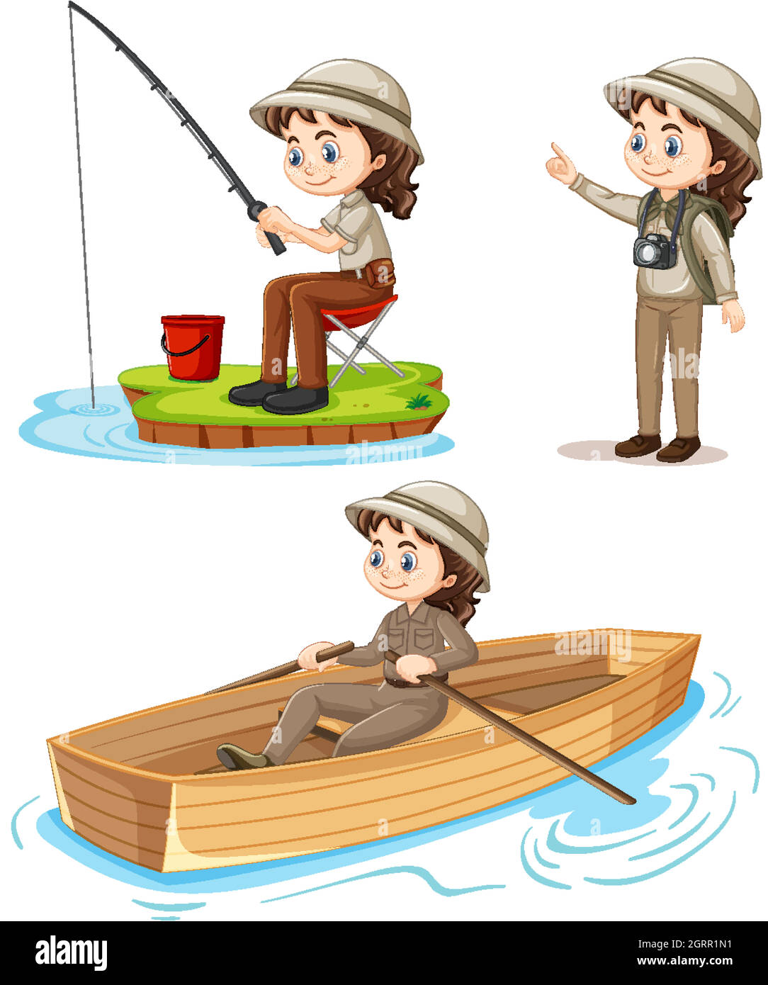 Boat fishing africa Stock Vector Images - Alamy