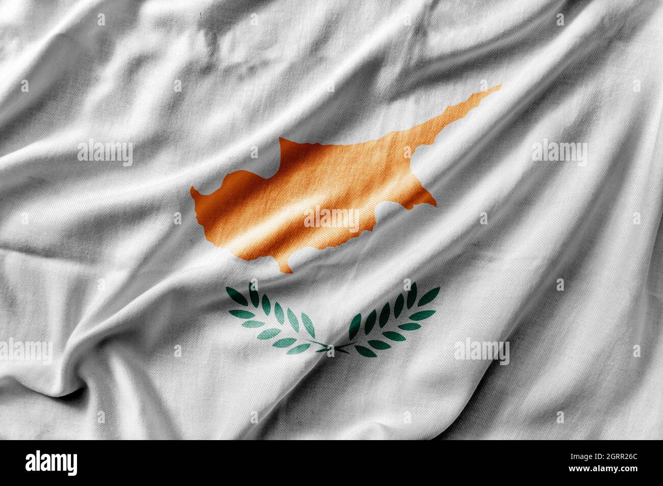 Flag of cyprus waving hires stock photography and images Alamy