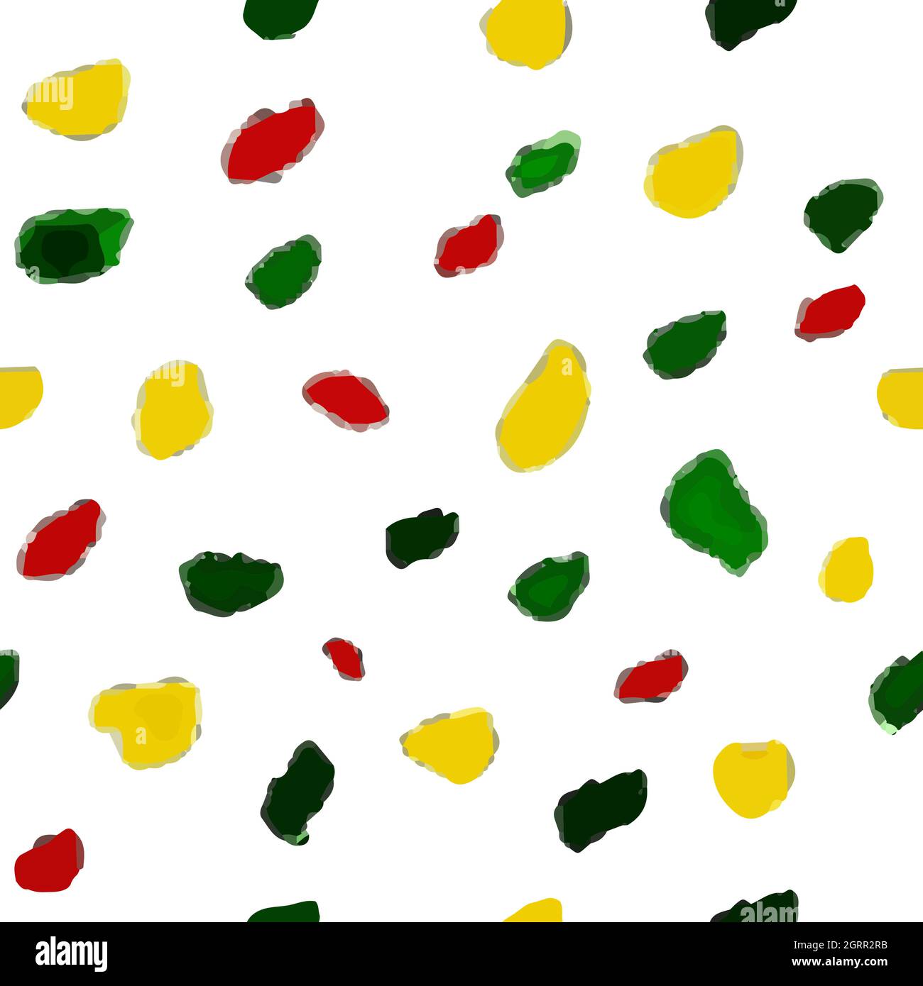 Background pattern of multicolored chaotic spots of paint. Stock Vector