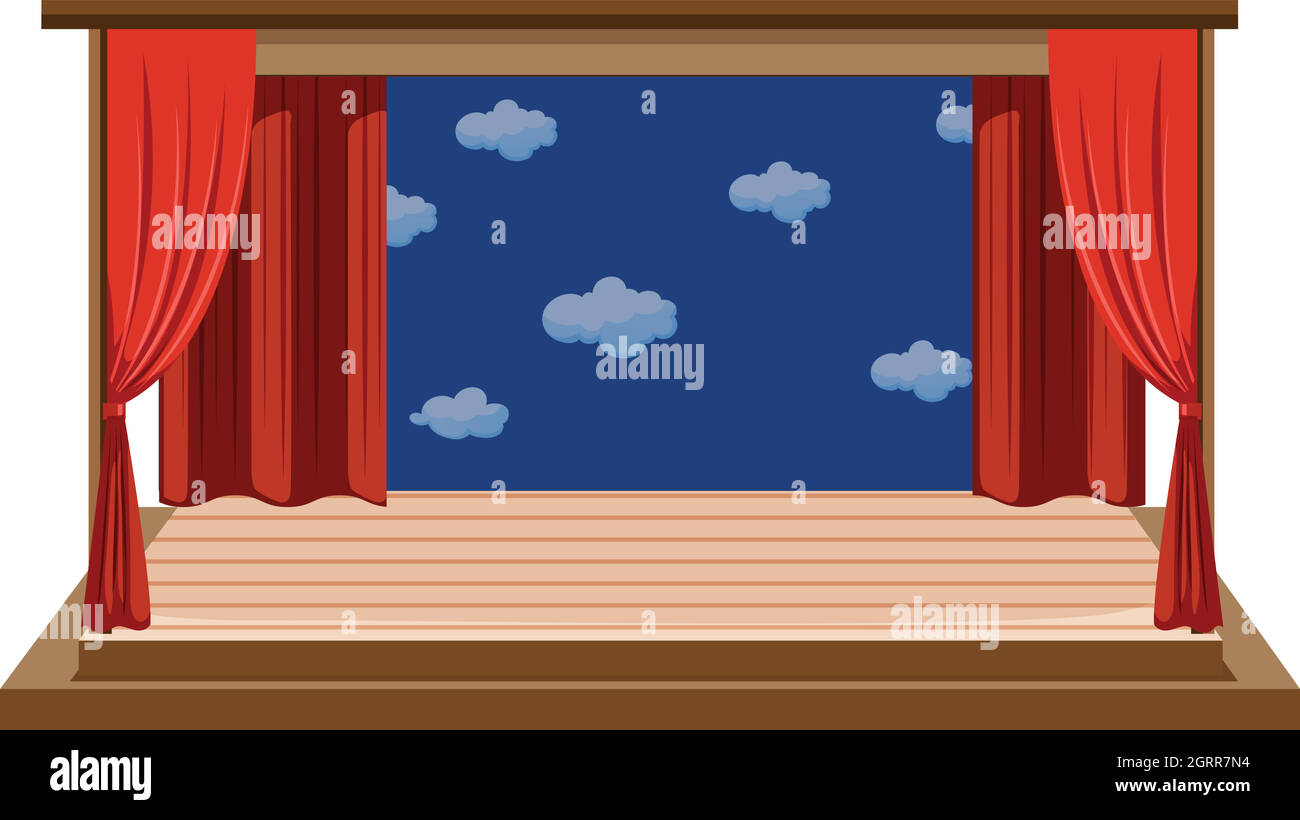 An isolated empty stage Stock Vector Image & Art - Alamy