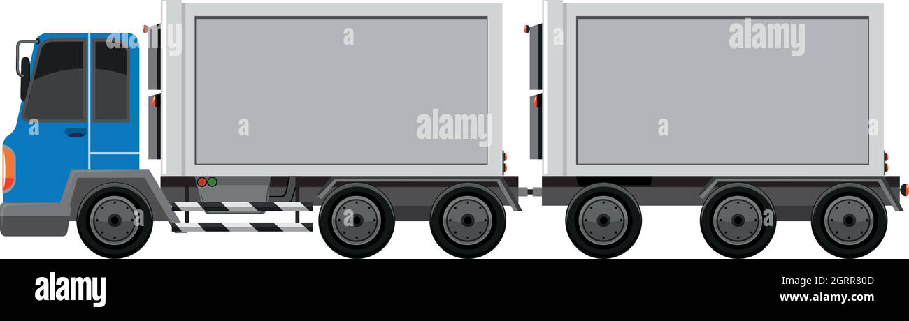 A truck container vehicle Stock Vector