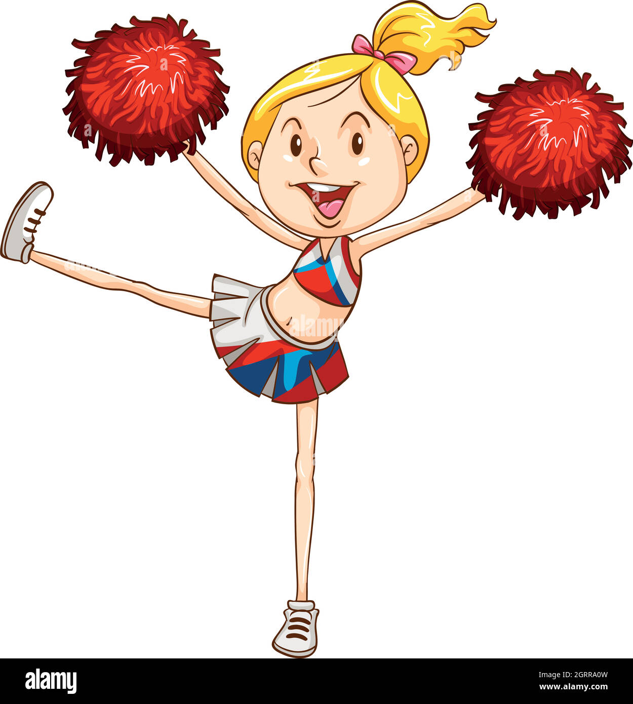 An energetic cheerer Stock Vector Image & Art - Alamy