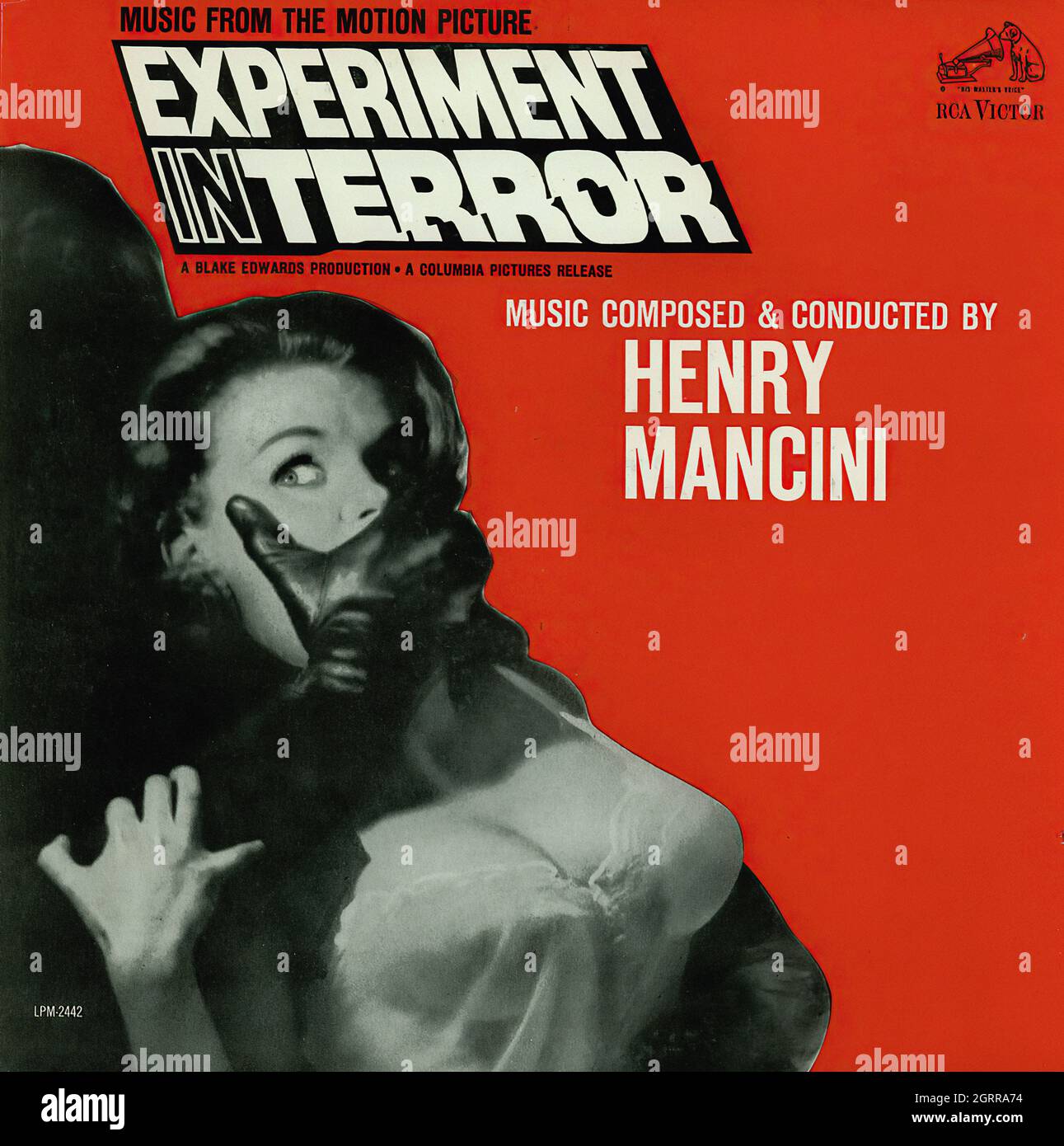 Henry Mancini - Experiment In Terror - Vintage Soundtrack Vinyl Album Stock Photo