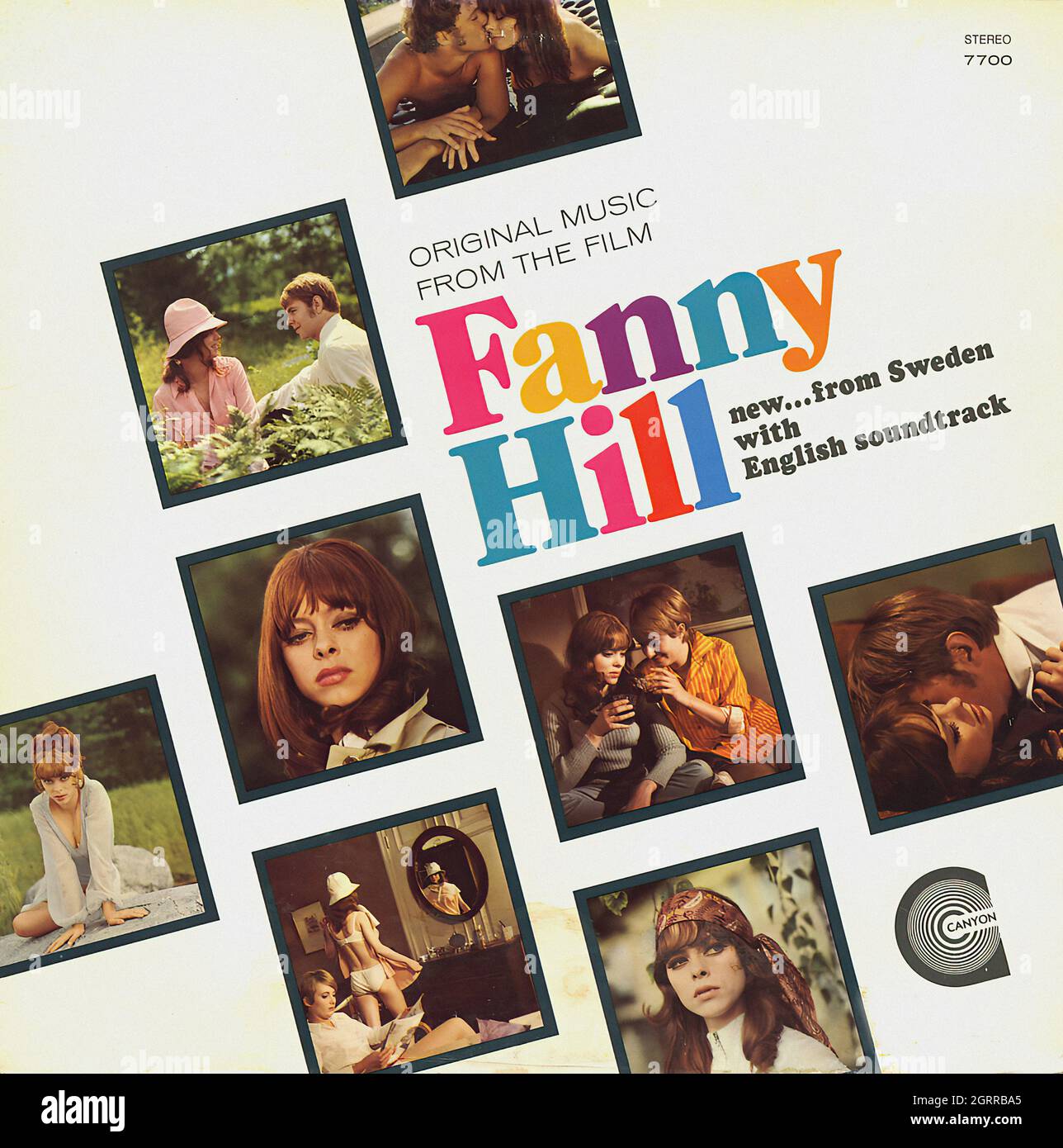 Fanny Hill - Vintage Soundtrack Vinyl Album Stock Photo