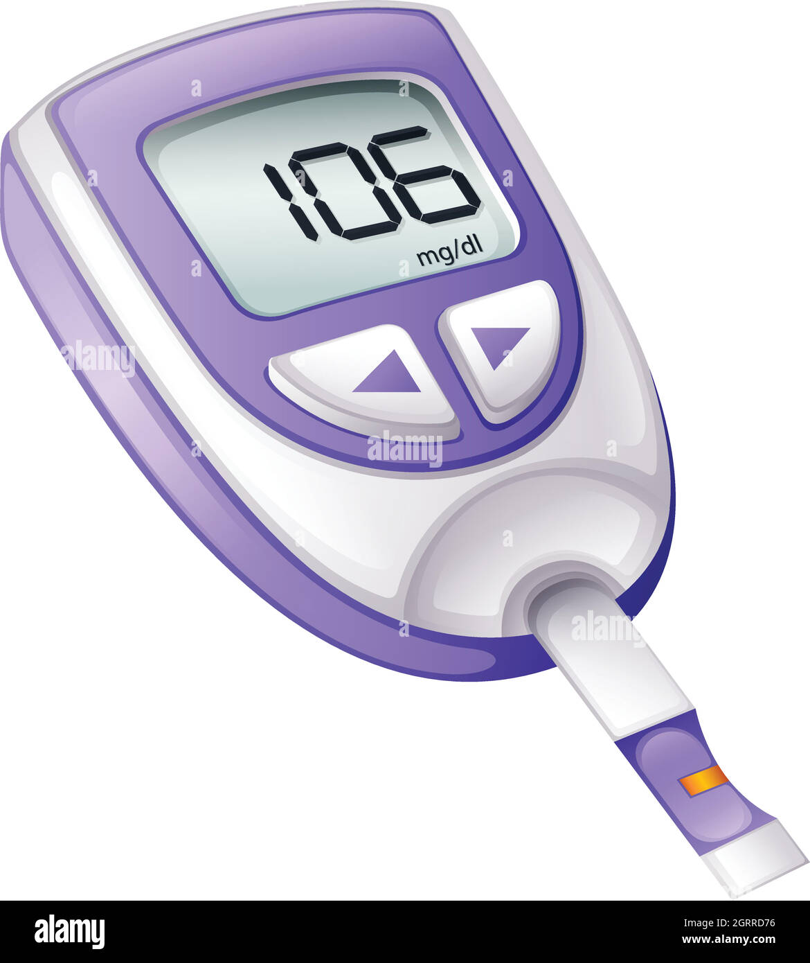 A blood glucose measuring device Stock Vector