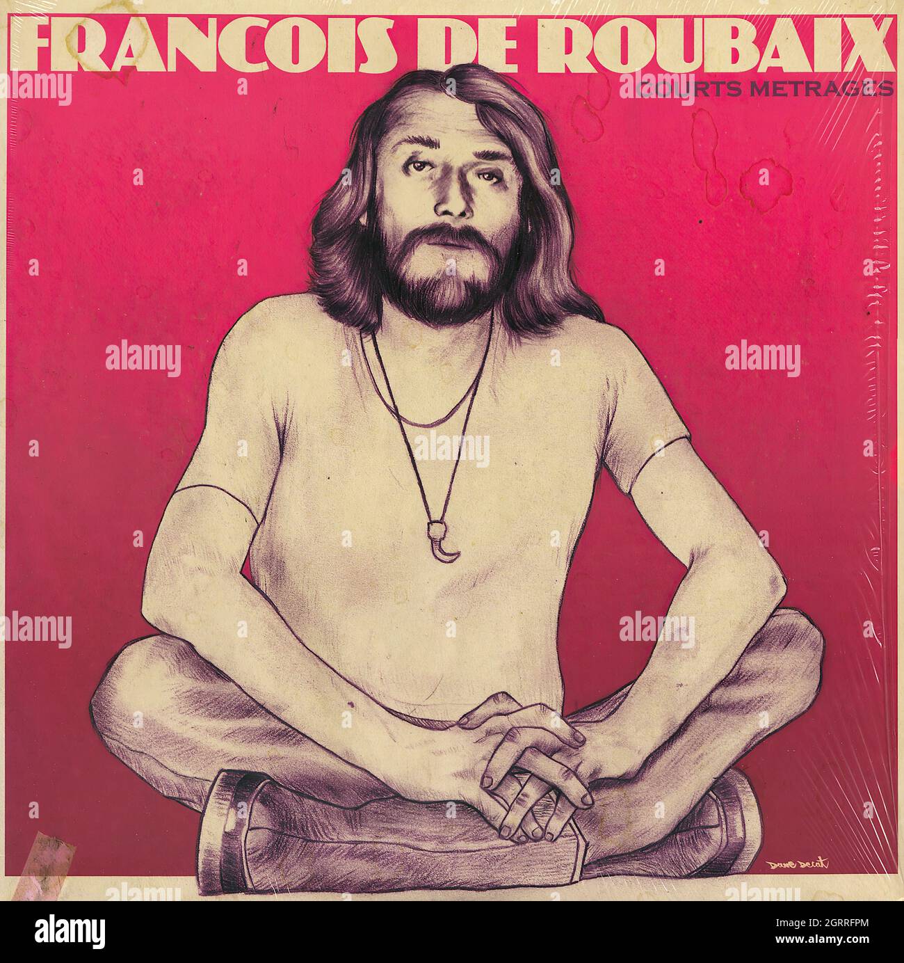 François De Roubaix - Courts métrages - Vintage Vinyl Record Cover Stock Photo