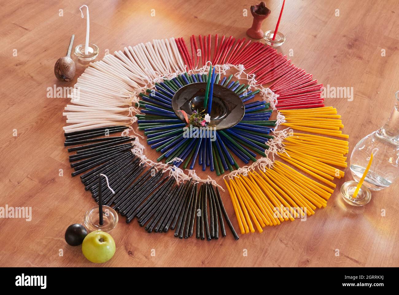 Candles For Mexican Ritual Stock Photo Alamy