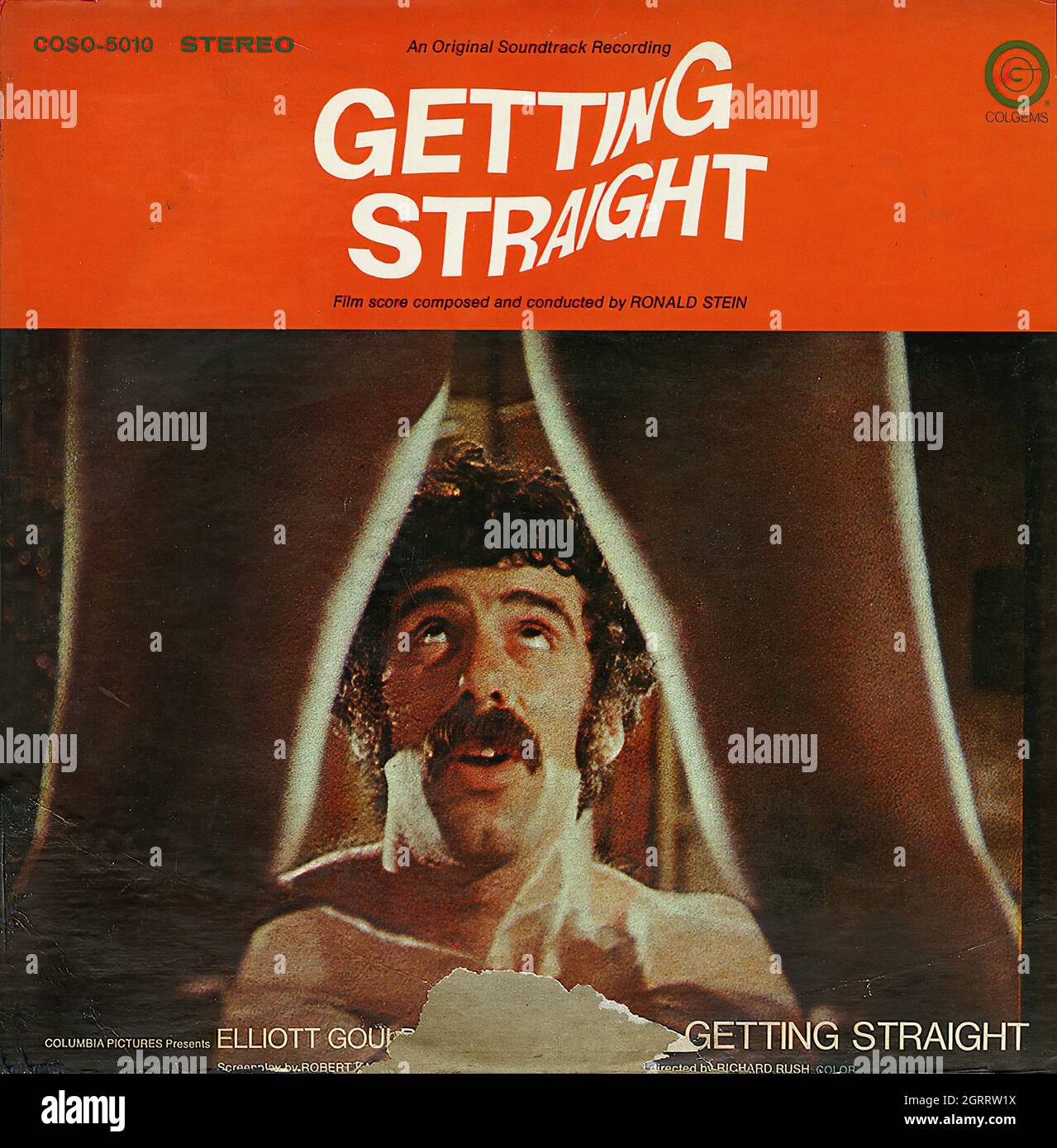 Getting Straight - Vintage Soundtrack Vinyl Album Stock Photo