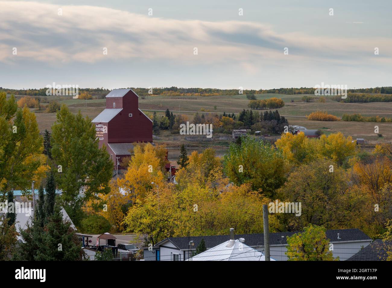 Big Valley, Alberta September 26, 2021 The town of Bug Valley