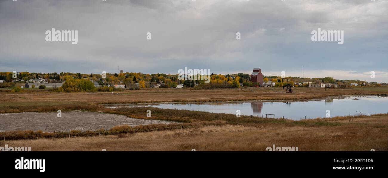 Big Valley, Alberta September 26, 2021 The town of Bug Valley