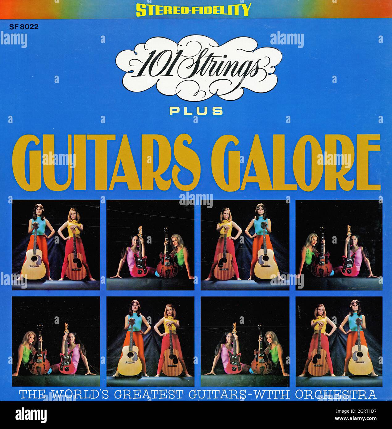 Guitars Galore Vintage Musical Vinyl Album Stock Photo Alamy