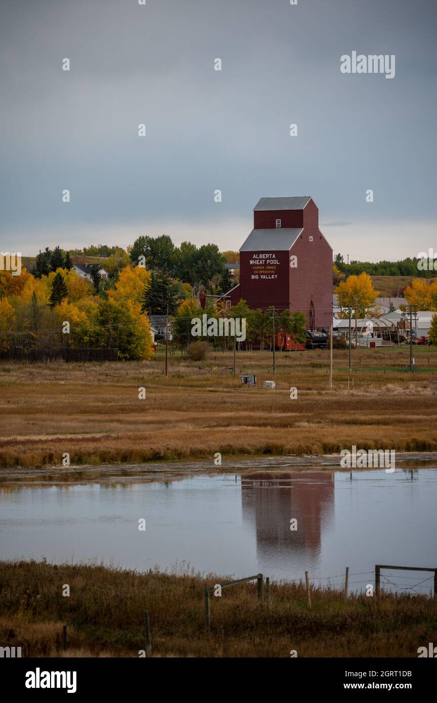 Big Valley, Alberta September 26, 2021 The town of Bug Valley